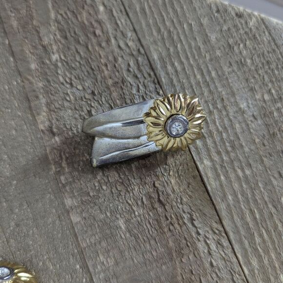 Vintage Oneida Sunflower Knife Rest / Holder — Silver-Plated Tableware Decor 10 - Picture 4 of 7